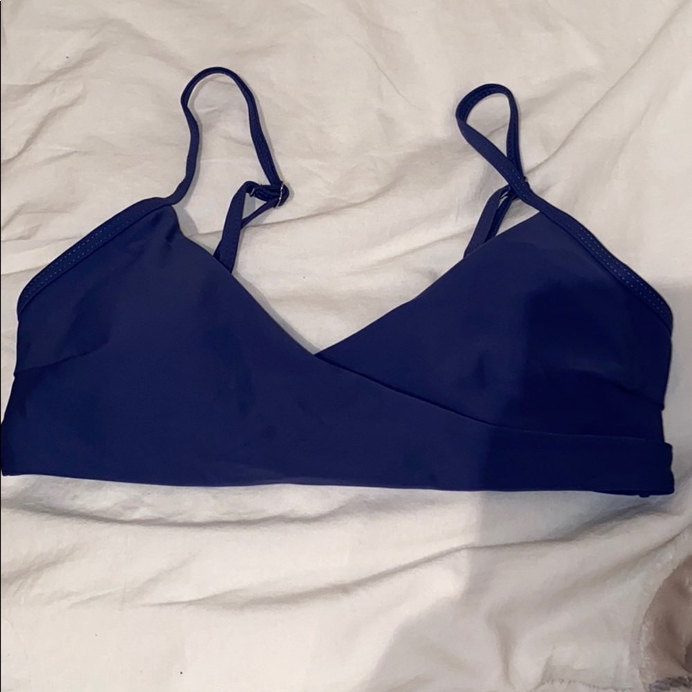 SHEIN navy blue bikini top